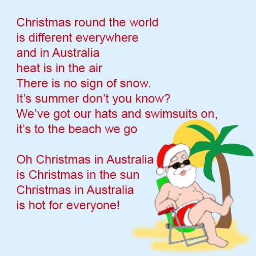 Christmas-Poem-Santa-in-Australia Tree Farm